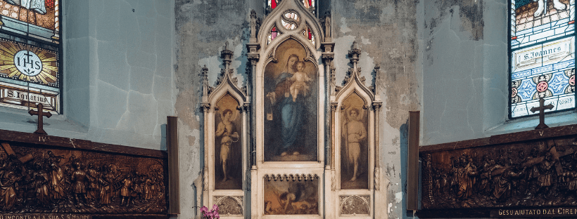 L'altare della Madonna del Carmine